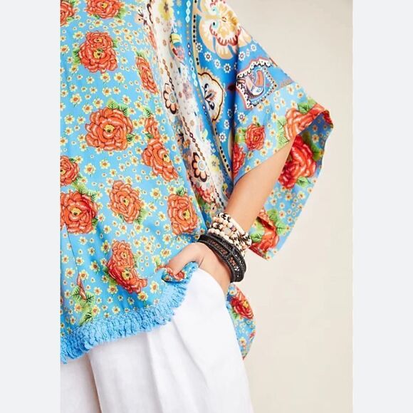 Farm Rio Ophelia fringed pullover top - Picture 5 of 6